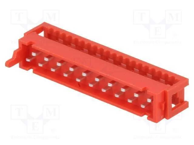 Fio-placa, ficha, macho, PIN: 20, IDC, para fita,.