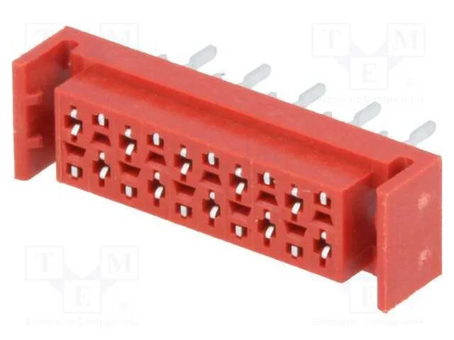 Fio-placa, tomada, f&ecirc;mea, PIN: 10, THT, para PCB,.