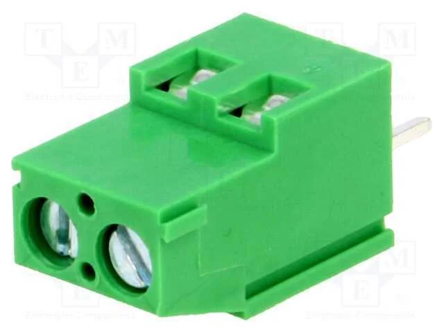 PCB bloco terminal, angulares 90, 5,08mm, faixas:.