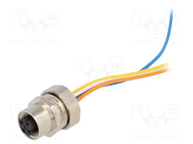 Tomada, M12, PIN: 4, f&ecirc;mea, c&oacute;digo D-Ethernet, fi.