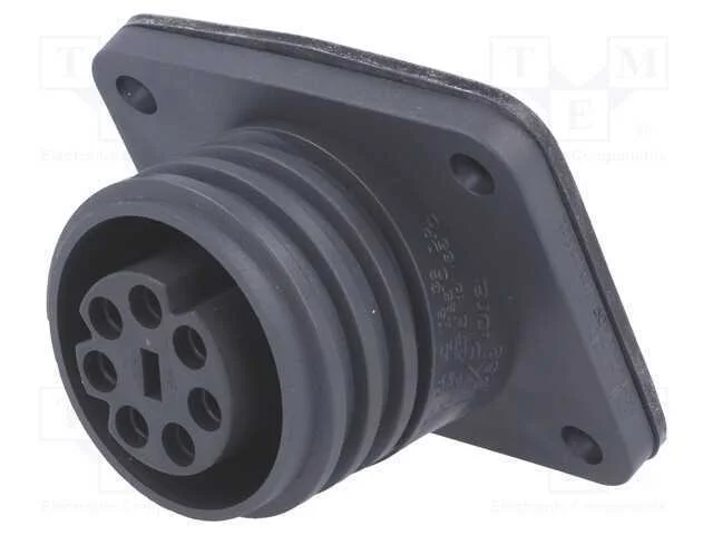 Conector: redondos, tomada, f&ecirc;mea, PIN: 7, rosca .