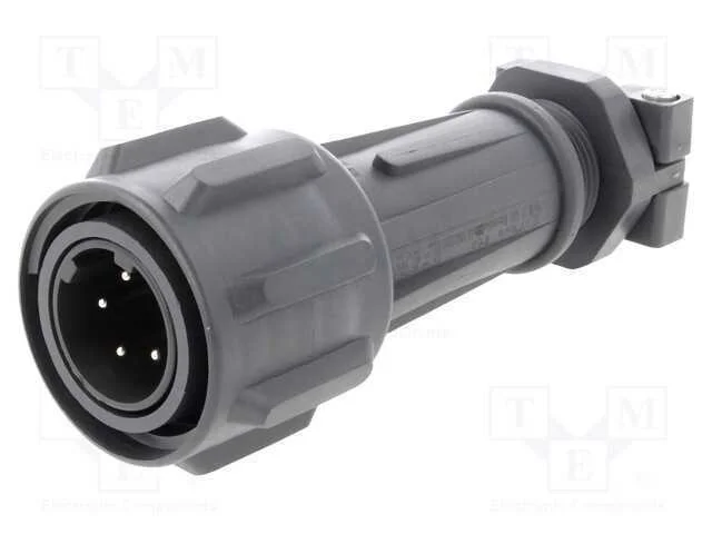 Conector: Redondos, Ficha, Macho, Pin: 5, Rosca Interna,Torcidos