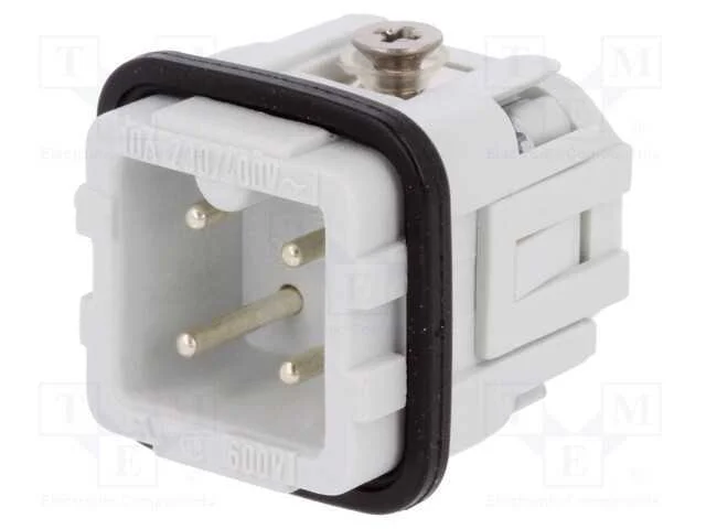 Conector: Hdc, Inserto de Contatos, Macho, C146, Pin: 4, 3+Pe, 10a