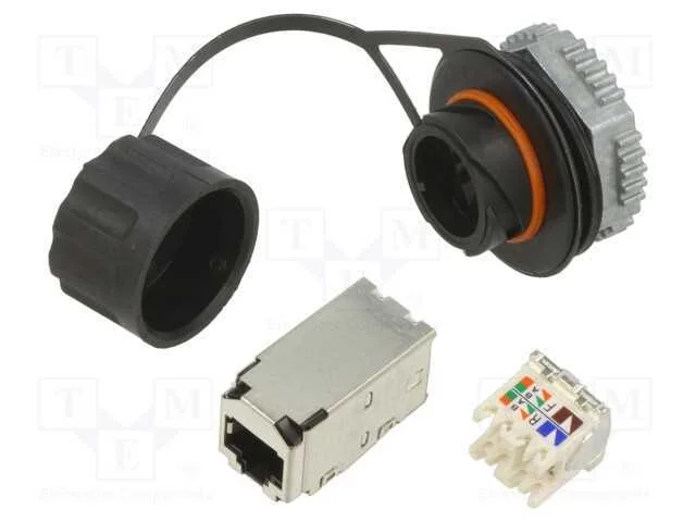 Tomada, Rj45, Pin: 8, Cat: 6, Blindadas, Sistema: 8p8c, Ip67