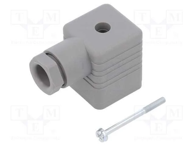 Conector: de v&aacute;lvulas, ficha, formato A, 18mm, f&ecirc;.