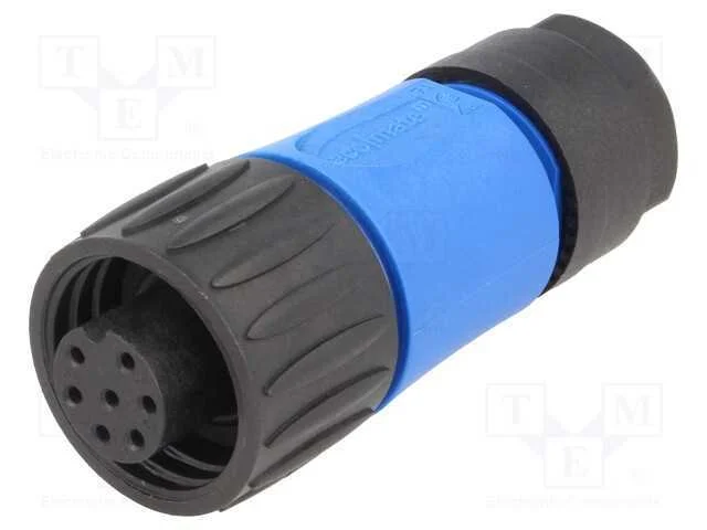 Conector: Redondos, Ficha, com Cabo, Pin: 7, F&ecirc;mea, Sem Contactos