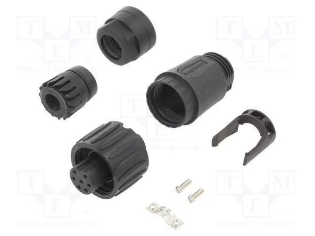 Conector: redondos, ficha, com cabo, PIN: 7, f&ecirc;me.