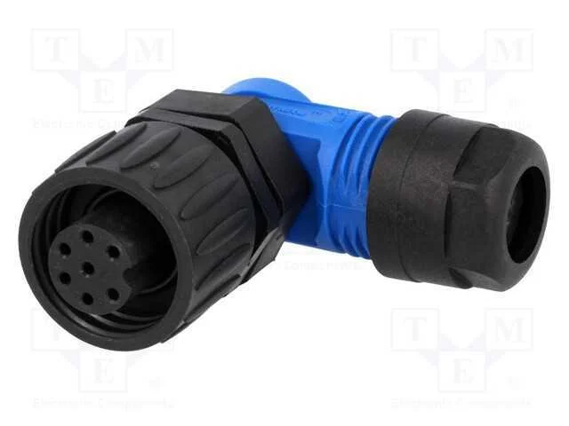 Conector: Redondos, Ficha, com Cabo, Pin: 7, F&ecirc;mea, Sem Contactos