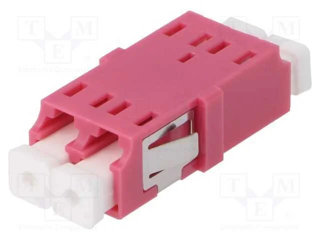 Conector: Fibra &Oacute;tica, Tomada,Conector, Lc, F&ecirc;mea, Faixas: 2, Roxo