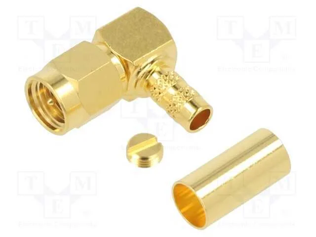 Ficha, Sma, Macho, Angulares 90, 50o, Solda,Cerrar, com Cabo, Ptfe