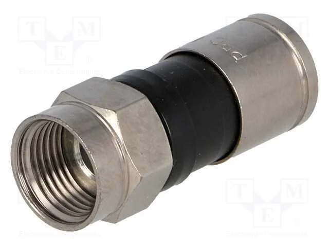 Ficha, F, Macho, Simples, 75o, Rg6, Compressivo, com Cabo