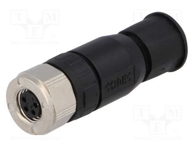 Conector: M8, f&ecirc;mea, PIN: 4, simples, com cabo, f.