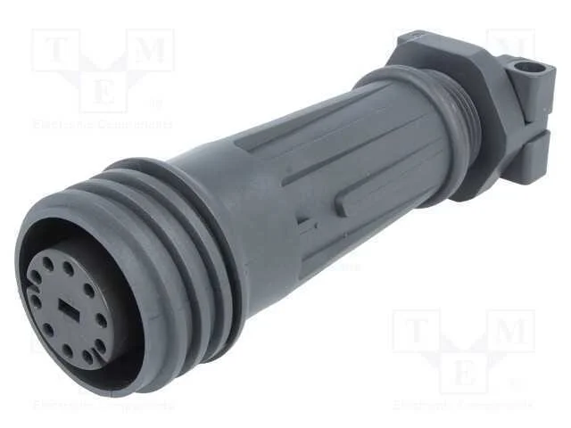 Conector: Redondos, Ficha, F&ecirc;mea, Pin: 10, Rosca Externa,Torcidos
