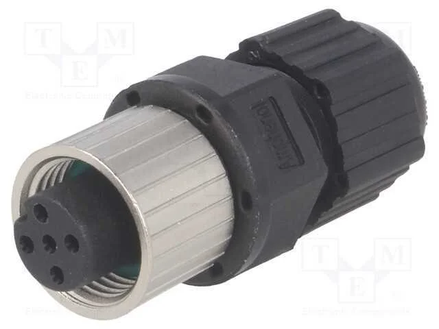 Ficha, M12, Pin: 5, F&ecirc;mea, C&oacute;digo A-Devicenet / Canopen, com Cabo