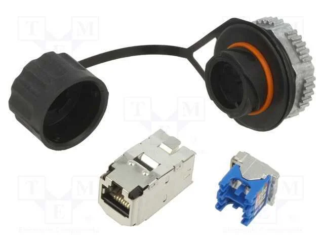 Tomada, Rj45, Pin: 8, Cat: 6a, Blindadas, Sistema: 8p8c, Ip67