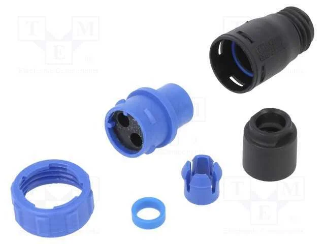 Conector: redondos, ficha, f&ecirc;mea, PIN: 2, sem con.