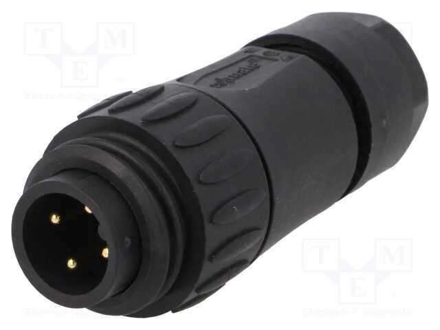 Conector: redondos, ficha, com cabo, PIN: 4, mach.