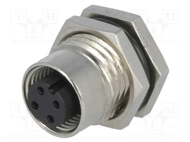 Tomada, M12, Pin: 4, F&ecirc;mea, C&oacute;digo A-Devicenet / Canopen, Tht, Ip68