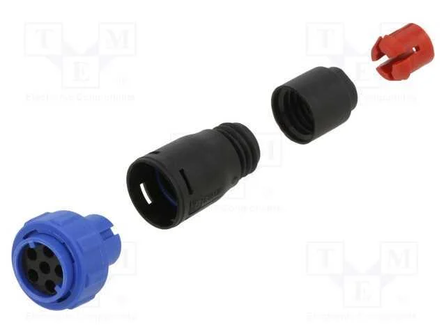 Conector: redondos, ficha, f&ecirc;mea, PIN: 6, sem con.