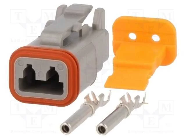 Conector: Fio-Fio, Dt, F&ecirc;mea, Ficha, com Cabo, Pin: 2, Cerrar, Ip68