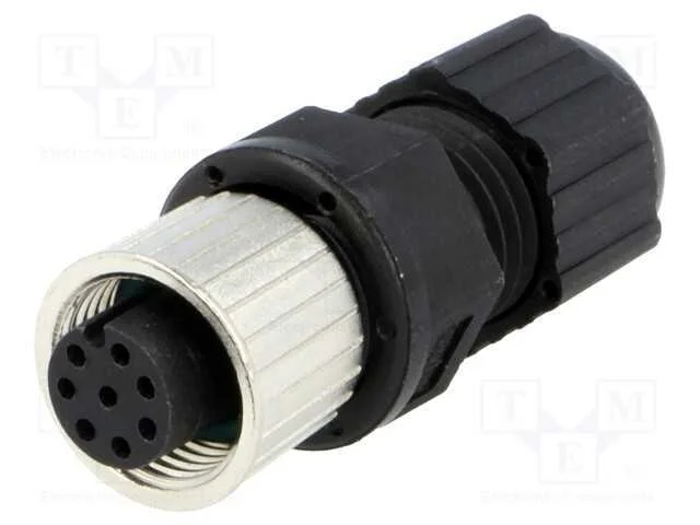 Ficha, M12, Pin: 8, F&ecirc;mea, C&oacute;digo A-Devicenet / Canopen, com Cabo