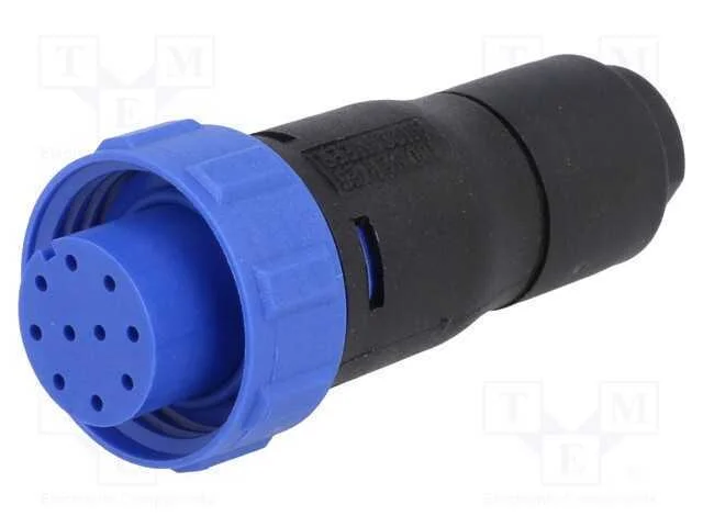 Conector: Redondos, Ficha, F&ecirc;mea, Pin: 10, Sem Contactos, com Cabo
