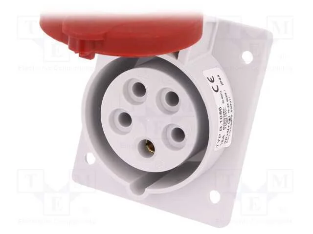 Conector: de Alimenta&ccedil;&atilde;o Ac 3 Fases, Tomada, F&ecirc;mea, 16a, 400vac