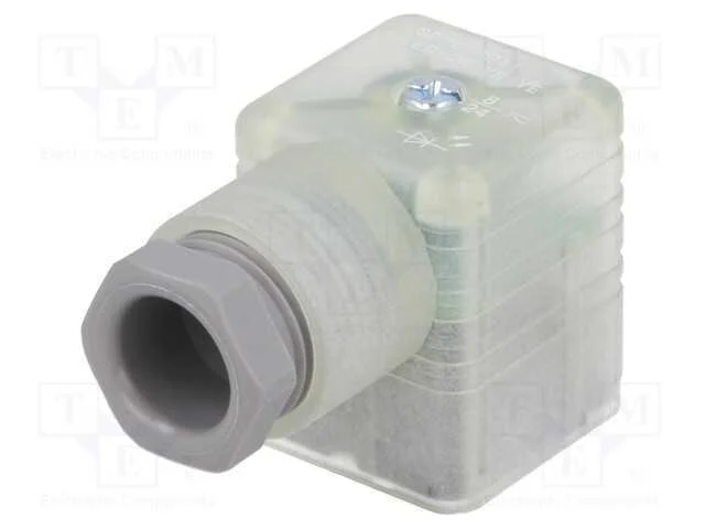 Conector: de v&aacute;lvulas, ficha, formato A, 18mm, f&ecirc;.