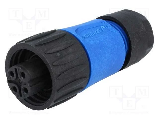 Conector: Redondos, Ficha, com Cabo, Pin: 4, F&ecirc;mea, Ecomate (C016)