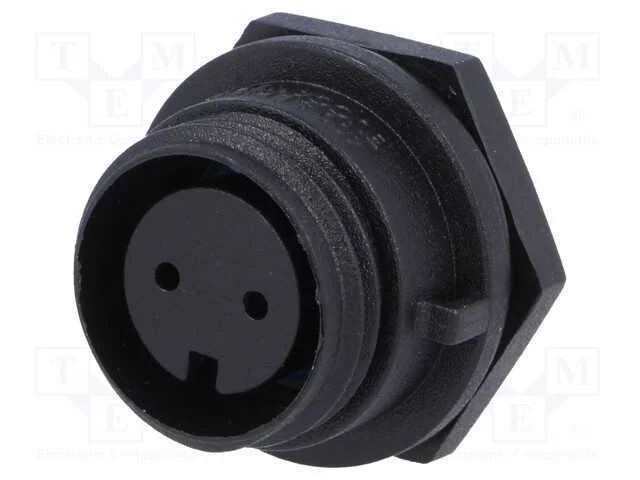 Conector: Redondos, Tomada, F&ecirc;mea, Pin: 2, Sem Contactos, Ip68, 250v