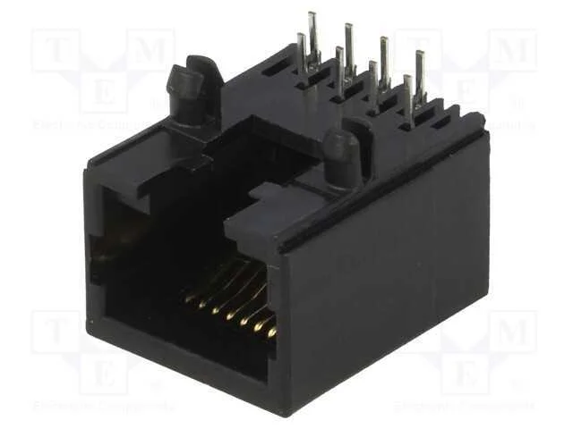 Tomada, Rj45, Pin: 8, Sistema: 8p8c, para Pcb, Tht, Angulares 90