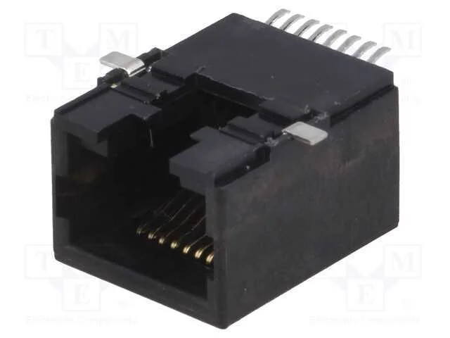Tomada, Rj45, Pin: 8, Sistema: 8p8c, para Pcb, Smt, Horizontal