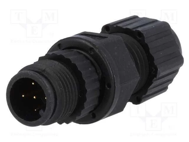 Ficha, M12, Pin: 5, Macho, C&oacute;digo A-Devicenet / Canopen, com Cabo