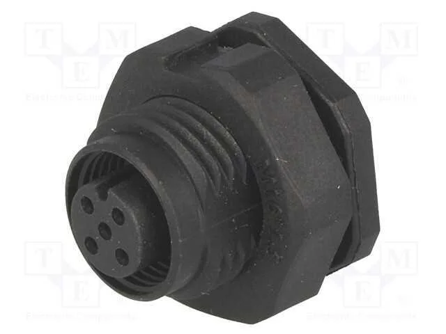 Tomada, M12, Pin: 5, F&ecirc;mea, C&oacute;digo A-Devicenet / Canopen, Solda