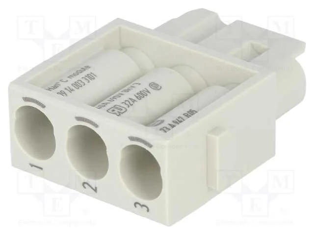 Conector: HDC, m&oacute;dulo, f&ecirc;mea, Han-Modular, PIN: 3.