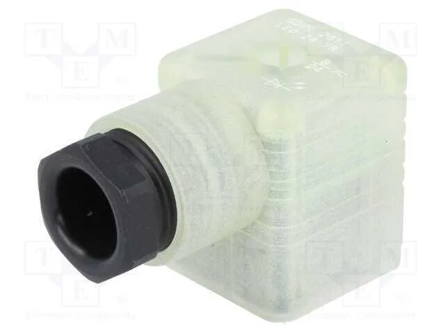 Conector: de v&aacute;lvulas, ficha, formato A, 18mm, f&ecirc;.
