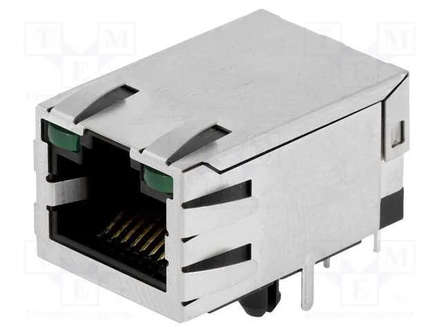 Tomada, Rj45, Pin: 8, Blindadas,Com D&iacute;odo Led, Sistema: 8p8c, Tht