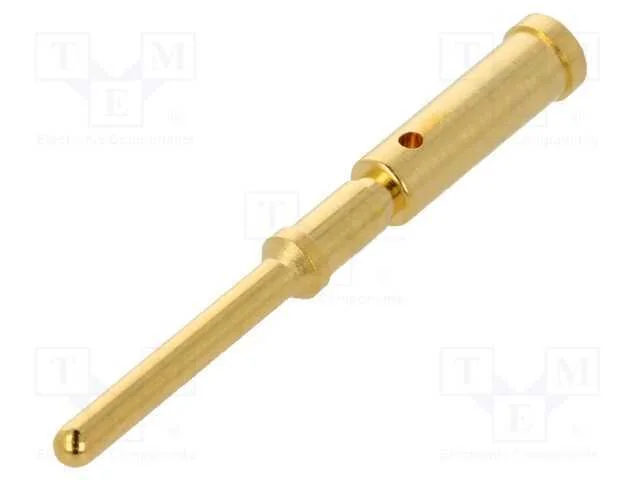 Contacto, Macho, Dourado, 0,5mm2, Pino de Liga&ccedil;&atilde;o &agrave; Massa, Cerrar