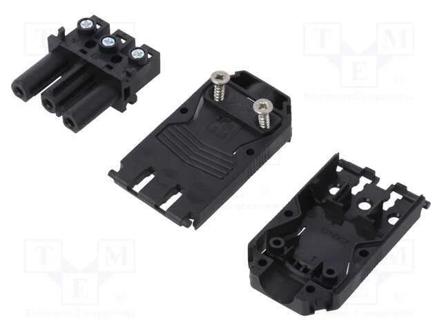 Conector: de alimenta&ccedil;&atilde;o, terminal parafusado, f&ecirc;.