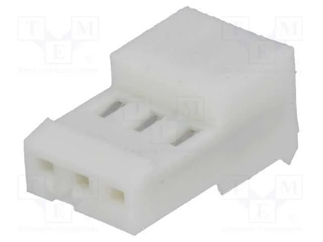 Ficha, fio-placa, f&ecirc;mea, PIN: 3, 2,54mm, IDC, com.