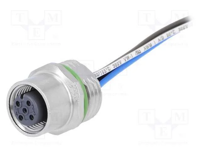 Tomada, M12, Pin: 4, F&ecirc;mea, C&oacute;digo A-Devicenet / Canopen, Fios