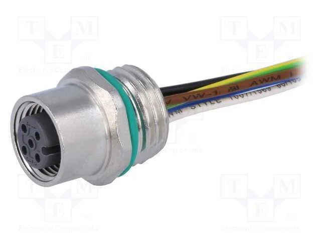 Tomada, M12, Pin: 5, F&ecirc;mea, C&oacute;digo A-Devicenet / Canopen, Fios