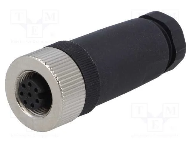 Ficha, M12, Pin: 8, F&ecirc;mea, C&oacute;digo A-Devicenet / Canopen, com Cabo