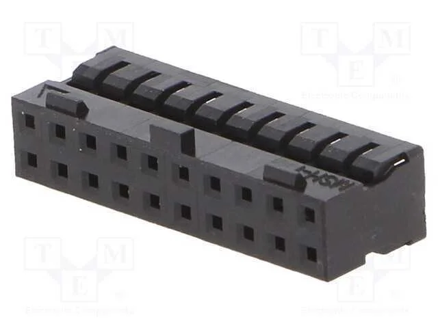 2mm Mgrid Wtb Rec Crp Hsg Pbt Blk 20ckt