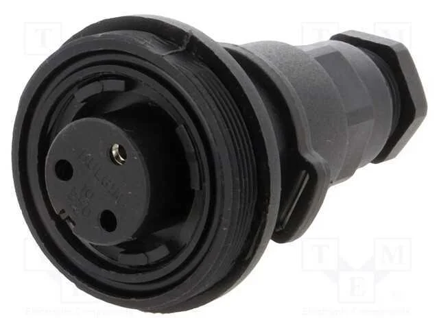 Conector: Redondos, Ficha, F&ecirc;mea, Pin: 3, Rosca Externa,Torcidos