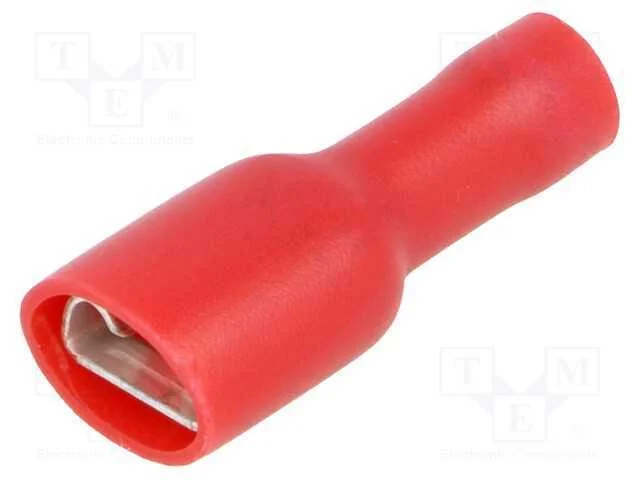 Conetor: Plano, 6,3mm, 0,8mm, Macho, 0,25&divide;1,5mm2, Cerrar, com Cabo