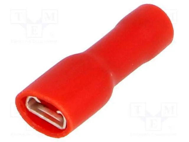 Conetor: Plano, 4,8mm, 0,8mm, Macho, 0,25&divide;1,5mm2, Cerrar, com Cabo