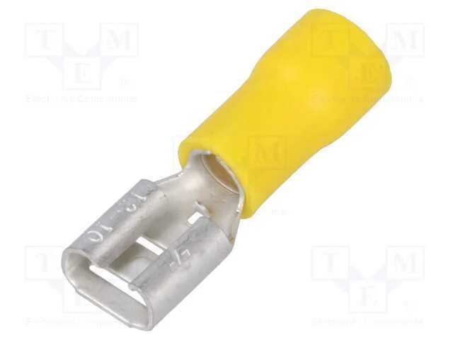 Conetor: Plano, 6,3mm, 0,8mm, Macho, 4&divide;6mm2, Cerrar, com Cabo
