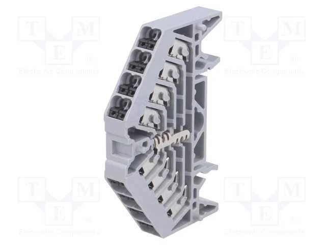 Conector: de Carril, 1,5mm2, Faixas: 1, Bra&ccedil;adeiras: 16, Cinzenta