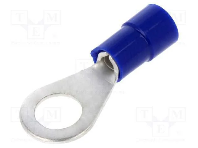 Terminal: de Olhal, M6, : 6,2mm, 1,5&divide;2,5mm2, Cerrar, com Cabo, Azul